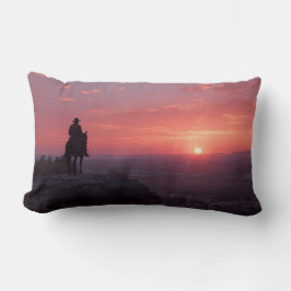Coussin Rectangle Soft Pink Lavender Sunset Romantic Western Art