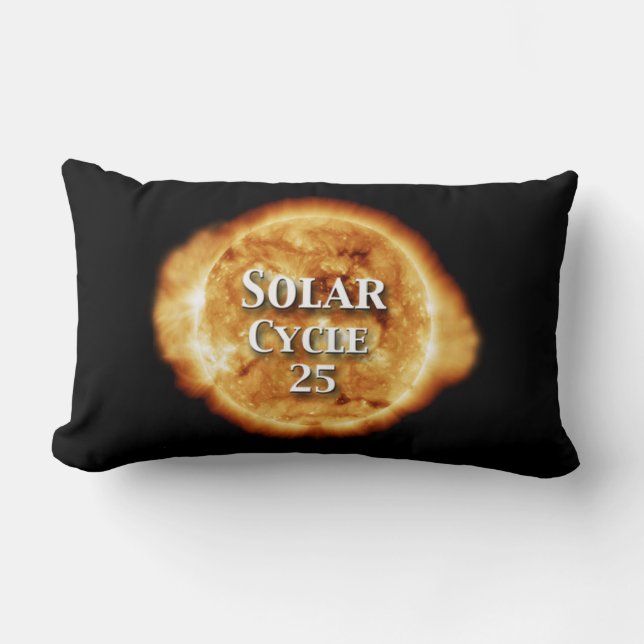 Coussin Rectangle Solaire Cycle 25 Soleil actif (Recto)