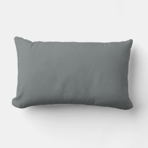 Coussin Rectangle Solid Color : Charcoal Gray