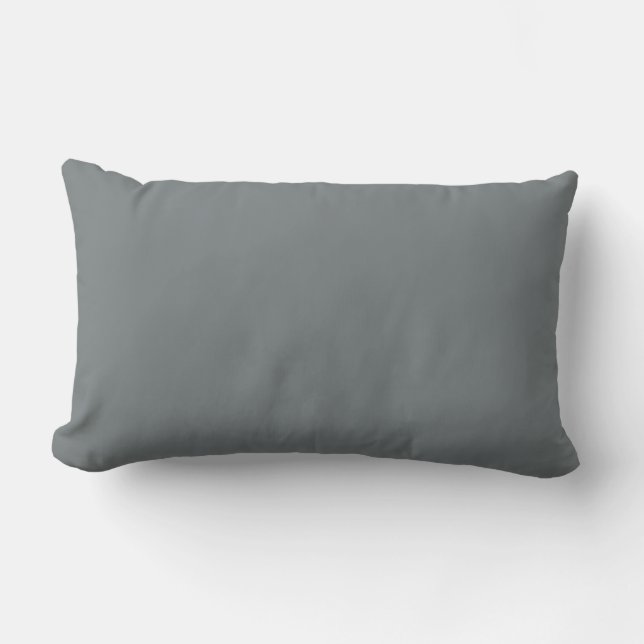 Coussin Rectangle Solid Color : Charcoal Gray (Recto)