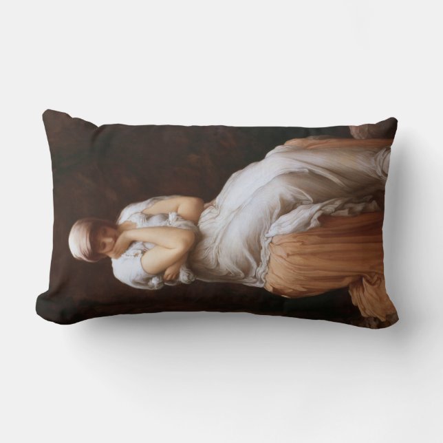 Coussin Rectangle Solitude (par Frederic Leighton) (Recto)