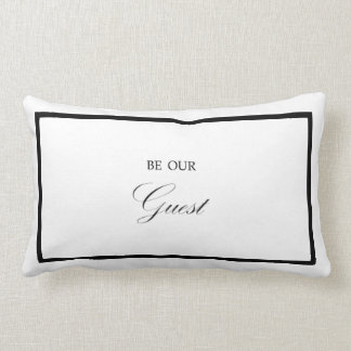 Coussin Rectangle Soyez notre carreau de chambre à coucher d'invité