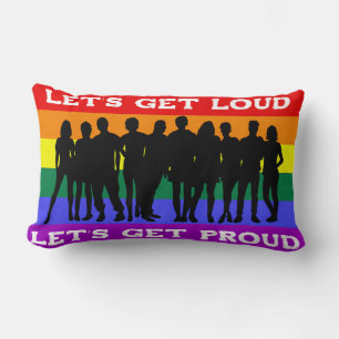 Coussin Rectangle Soyons forts, soyons fiers de la fierté LGBTQ