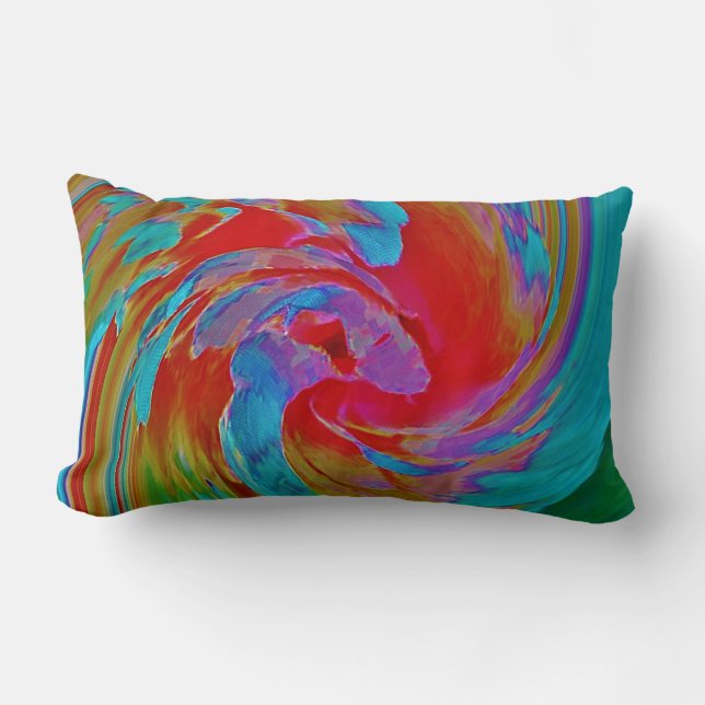 Coussin Rectangle Spinart ! Briller par fluorescence floral (Recto)