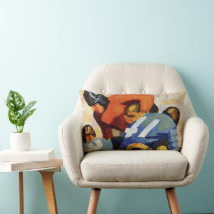 Coussin Rectangle Sports Anciens, Joueurs de Football dans un Match