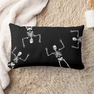 Coussin Rectangle Squelettes drôles et effrayants Halloween 
