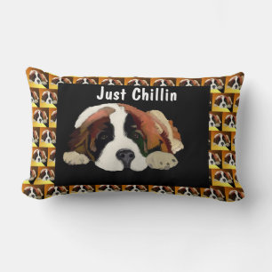 Coussin Rectangle St. Bernard Puppy