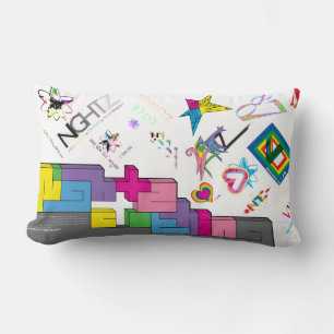 Coussin Rectangle Sticker [CMJN/RNBW] Pilote