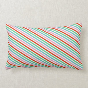 Coussin Rectangle Stripes Colorful Cheerful Cute