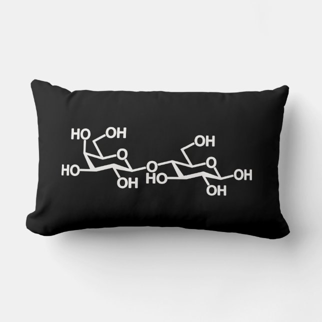 Coussin Rectangle Structure de lait de lactose (Recto)