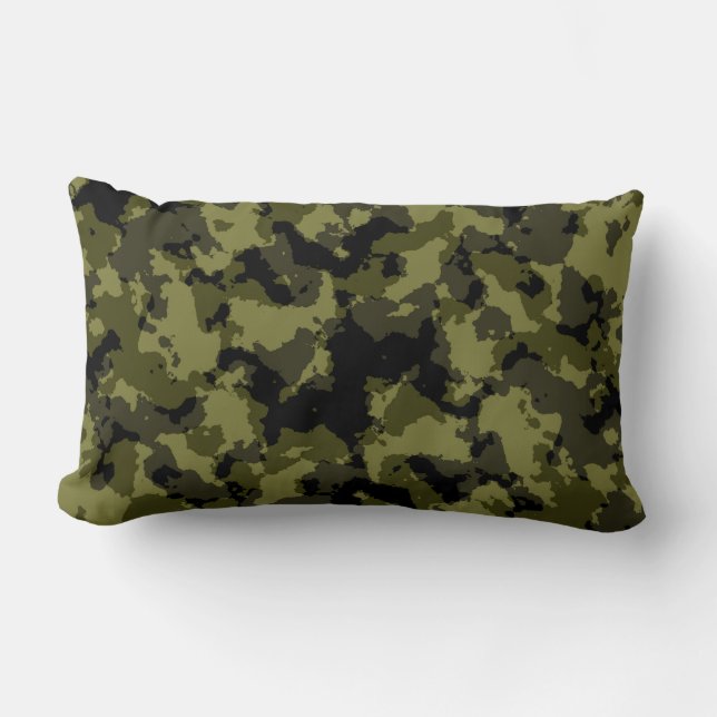 Coussin Rectangle Style militaire camouflage (Recto)