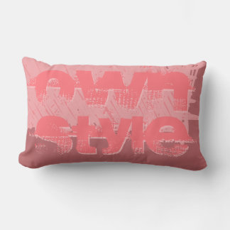 Coussin Rectangle Style propre Grunge rose
