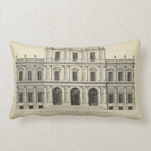 Coussin Rectangle Style théâtral Façade par Colen Campbell