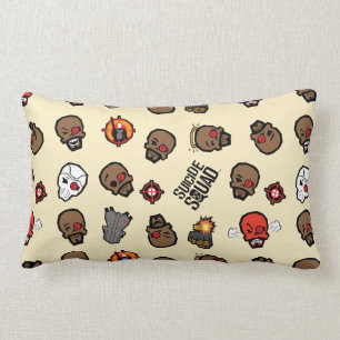 Coussin Rectangle Suicide Squad Deadshot Emoji Pattern