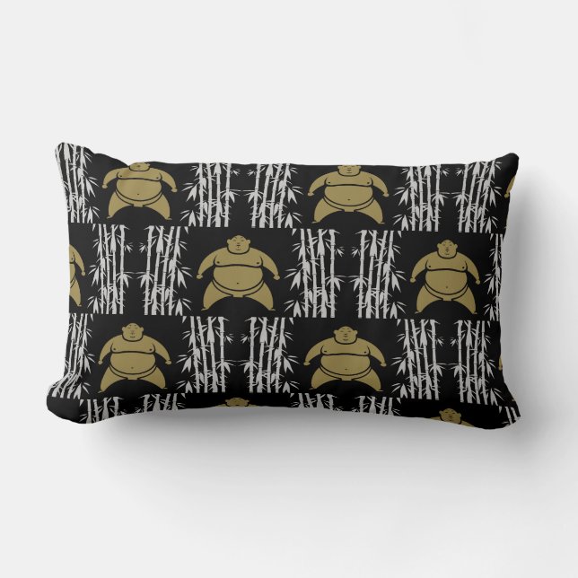 Coussin Rectangle Sumo Wrestler (Recto)