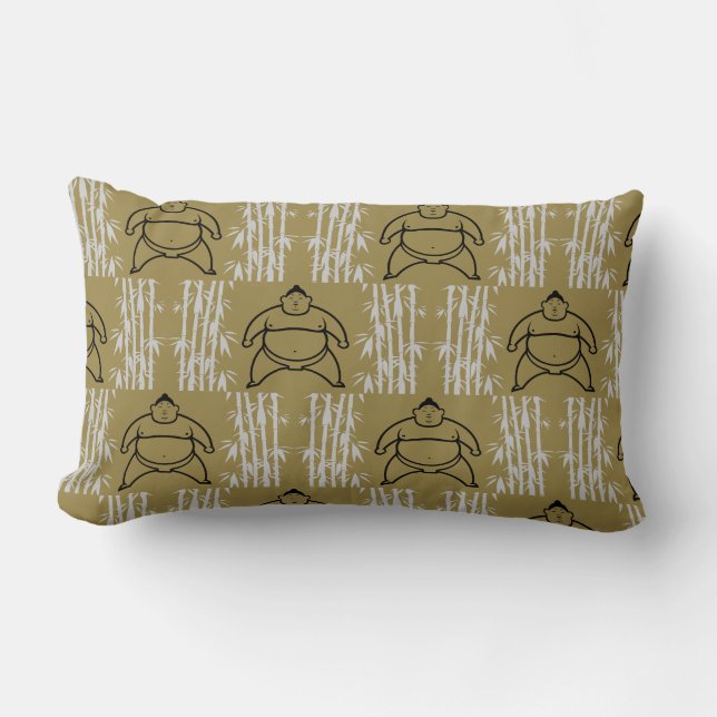 Coussin Rectangle Sumo Wrestler (Recto)
