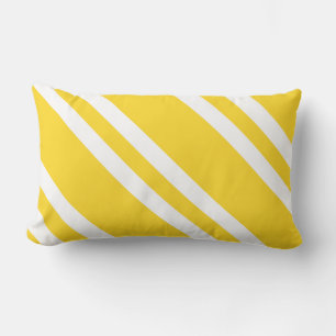 Coussin Rectangle Sunshine Jaune et Blanc rayé