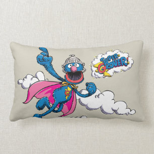 Coussin Rectangle Super Grover vintage