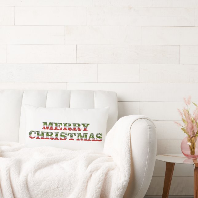 Coussin Rectangle Sweat de Noël rouge et vert | Vacances (Canapé)