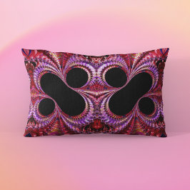 Coussin Rectangle Symbole Abstrait en pourcentage fractal