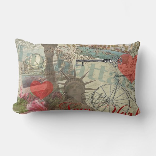 Coussin Rectangle Symbole d'Art de New York (Recto)