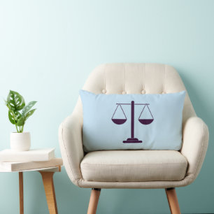 Coussin Rectangle Symbole des services juridiques de la balance de l