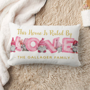Coussin Rectangle Sympa Dirigé Par Love Valentine Gnomes Illustratio