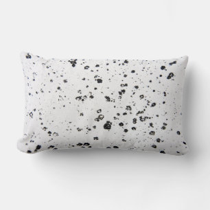 Coussin Rectangle taches noires sur blanc