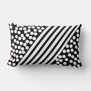 Coussin Rectangle Taie d'oreiller à motif de boules de lignes d'art