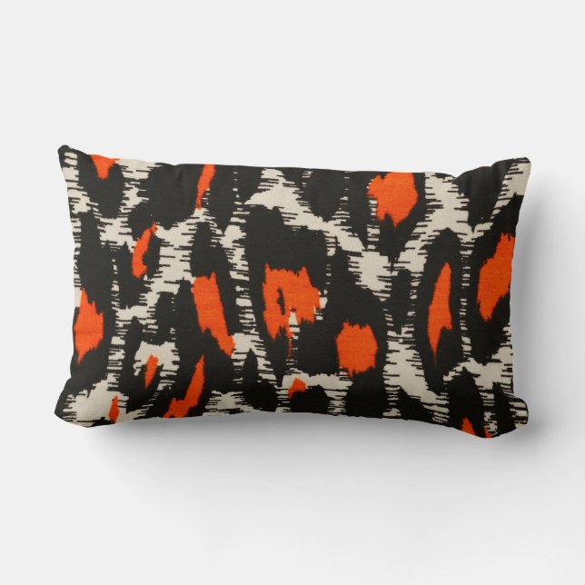 Coussin Rectangle Tangerine Cheetah (Verso)