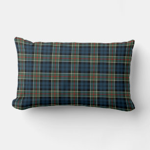 Coussin Rectangle Tartan écossais bleu-foncé de clan de Colquhoun