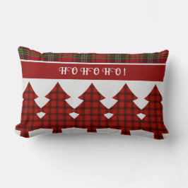 Coussin Rectangle Tartan vert rouge
