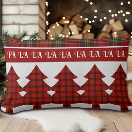 Coussin Rectangle Tartan vert rouge