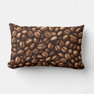 Coussin Rectangle Tas de grains de café