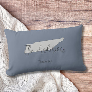 Coussin Rectangle Tennessee State Outline Minimal Thaillow Pillow