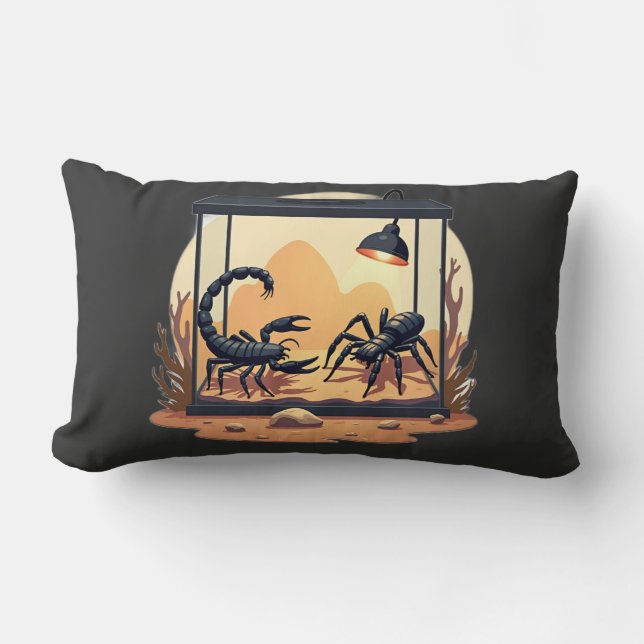 Coussin Rectangle Terrarium pour scorpions (Recto)