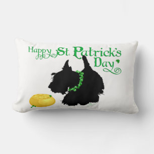 Coussin Rectangle Terrier écossais de la Saint-Patrick