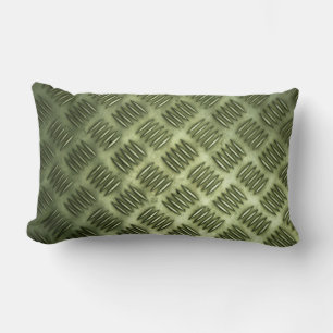 Coussin Rectangle Texture Checkered de plancher d'acier inoxydable