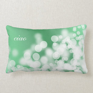 Coussin Rectangle texture de style de bokeh. texte