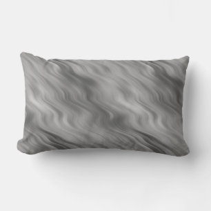 Coussin Rectangle Texture de vague Rose noir