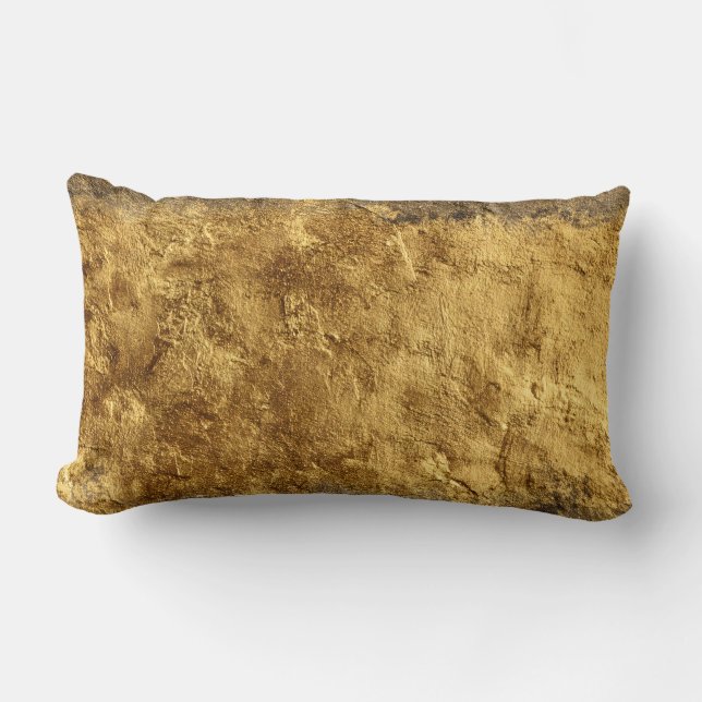 Coussin Rectangle Texture dorée (Recto)