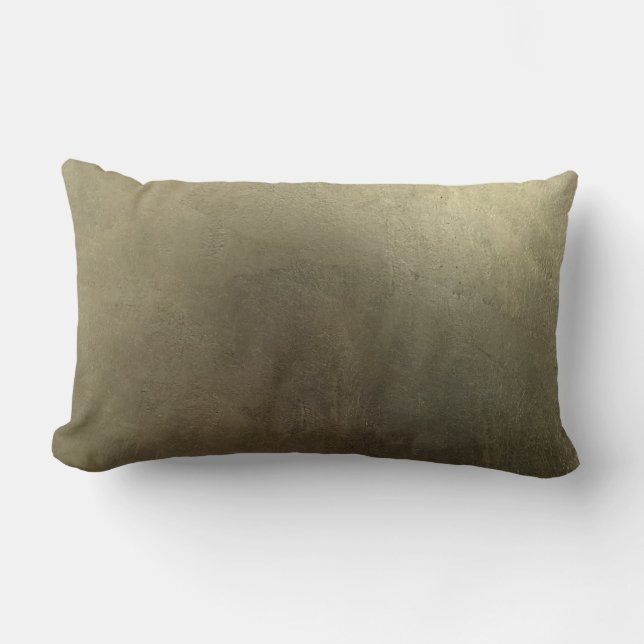 Coussin Rectangle Texture Moderne de Feuille d'Or Abstraite (Recto)