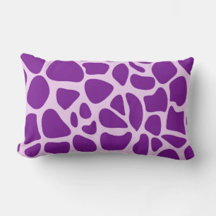 Coussin Rectangle Texture violette de la peau de girafe