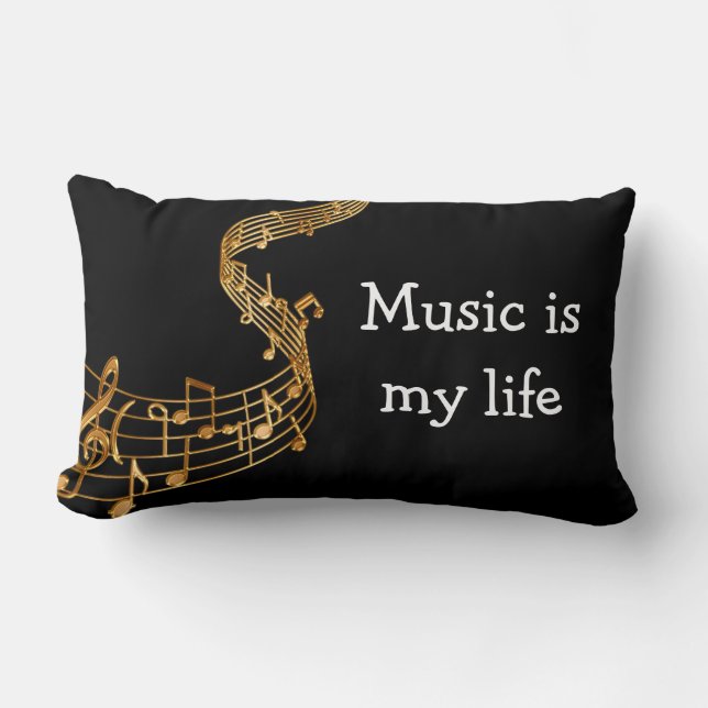 Coussin Rectangle Thème musical (Recto)
