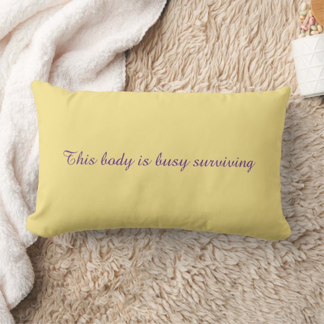 Coussin Rectangle Throw Pillow with an inspirational message (Couverture)