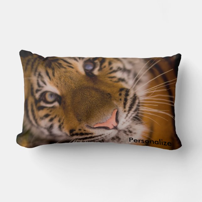 Coussin Rectangle Tiger Lumbar support Jeu d'oreiller (Recto)