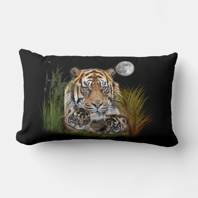 Coussin Rectangle Tigre (Recto)