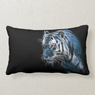 Coussin Rectangle Tigre blanc électrique