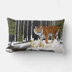 Coussin Rectangle Tigre de Sibérie