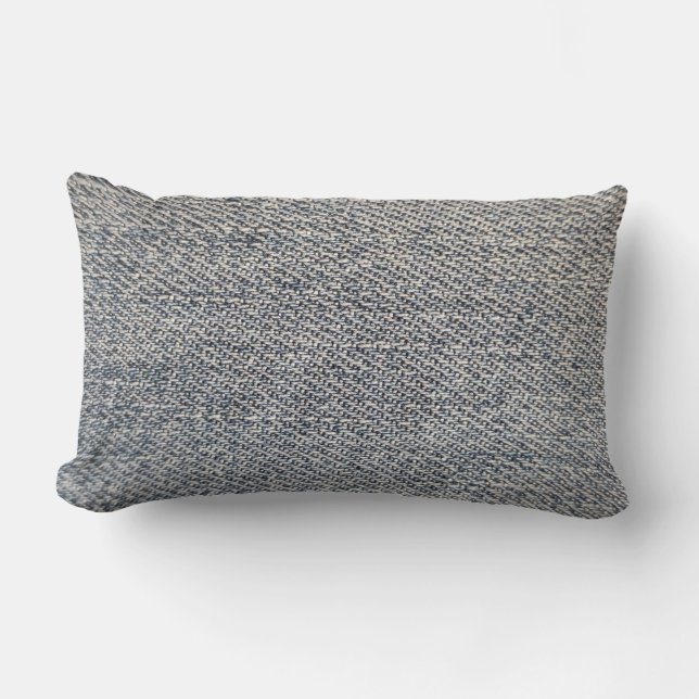 Coussin Rectangle Tissu Jeans (Recto)